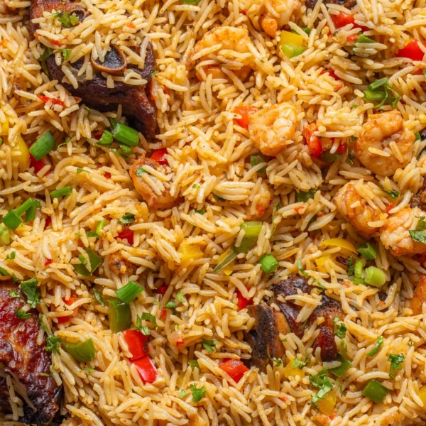 Aromatic Nigerian Rice with Fresh Coconut