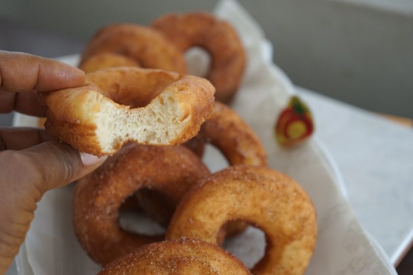 Here are a few rewritten versions of the title:

1. "Classic Homemade Doughnuts from Scratch"
2. "Easy Doughnut Recipe for Beginners"
3. "Soft & Fluffy Basic Doughnuts"

The third option, "Soft & Fluffy Basic Doughnuts," might be the best choice as it:
- Names the dish clearly (doughnuts)
- Highlights appealing qualities (soft & fluffy)
- Is concise and straightforward
- Indicates it's a basic/standard recipe
- Avoids unnecessary words