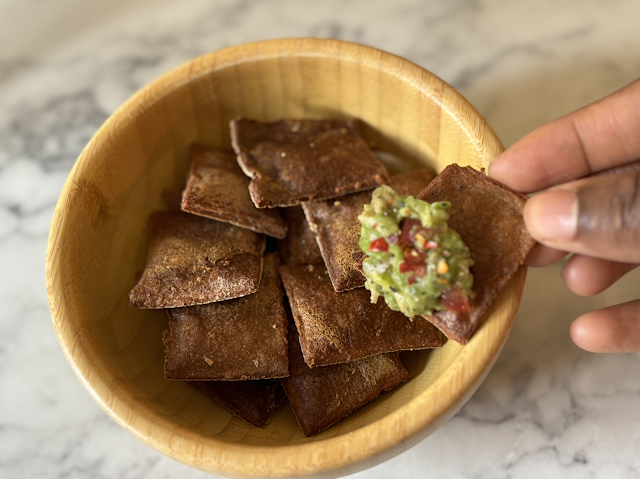Spicy Homemade Plantain Crackers with Paprika