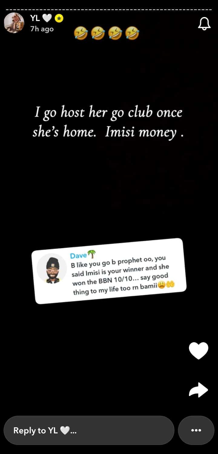 Yhemo's Heartfelt Promise: How He'll Honor BBNaija Champ Imisi