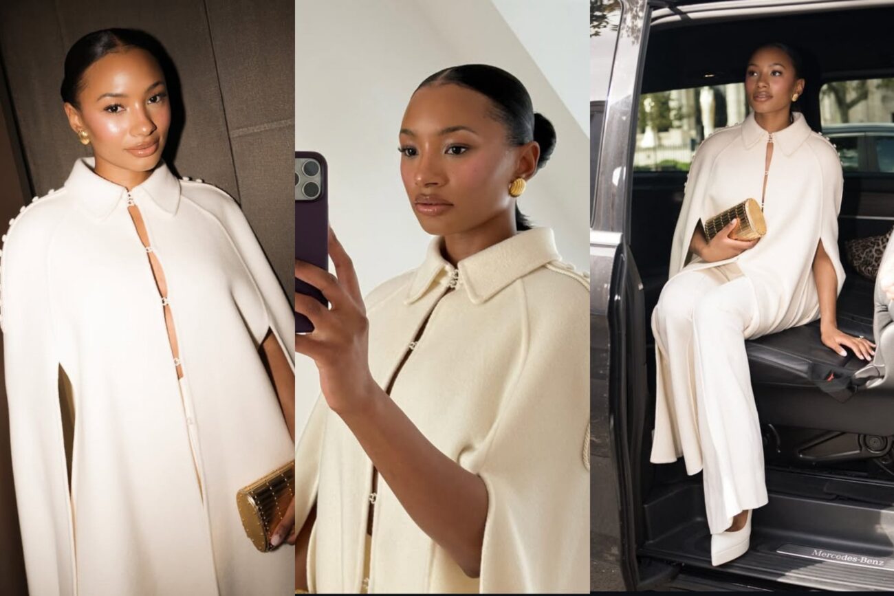 Temi Otedola Dazzles in White During Her Paris Fashion Week Debut