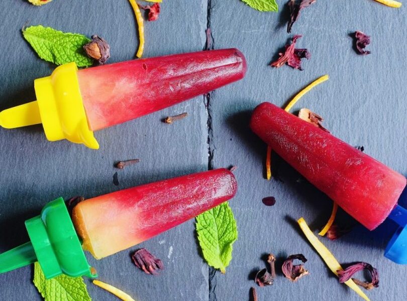 Refreshing Zobo-Orange Popsicles: A Homemade Treat
