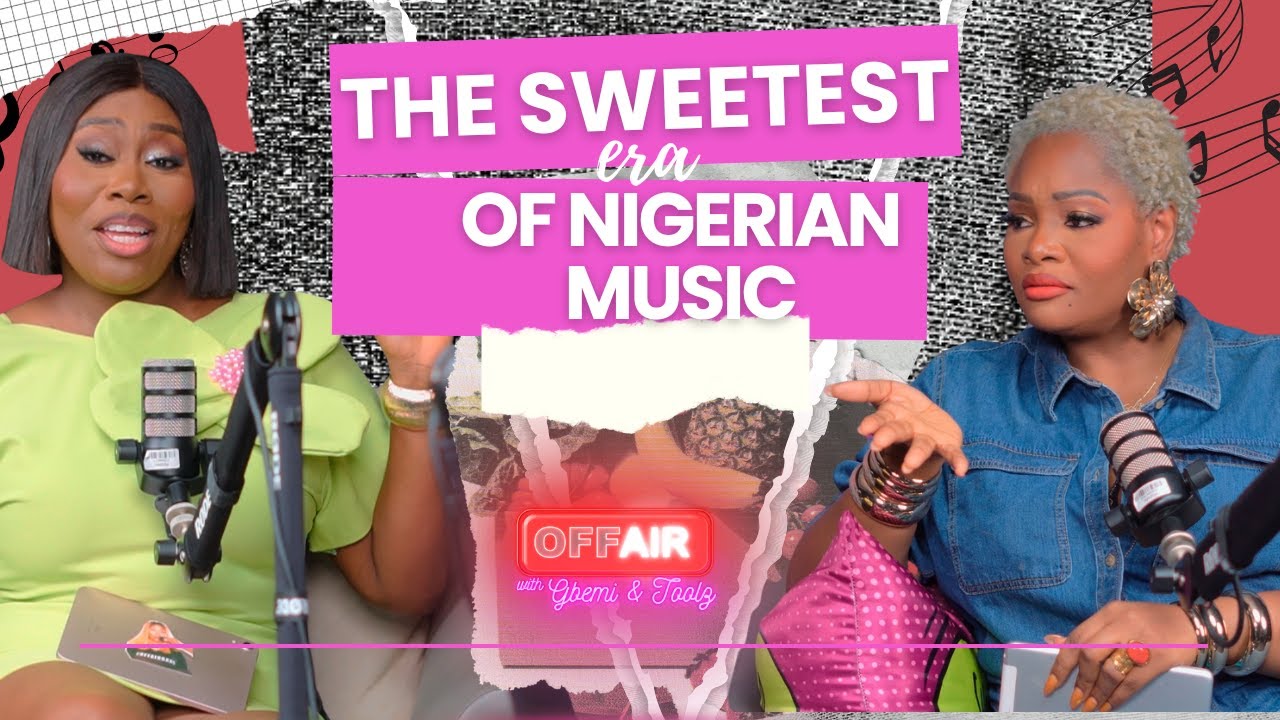 Gbemi & Toolz Time-Travel Through Nigeria's Golden Music Age with Motolani Alake


Sweet Sounds: Gbemi, Toolz & Motolani Alake Dive into Nigeria's Musical Glory Days


OffAir Special: Gbemi & Toolz Unpack Nigeria's Musical Heritage with Motolani Alake