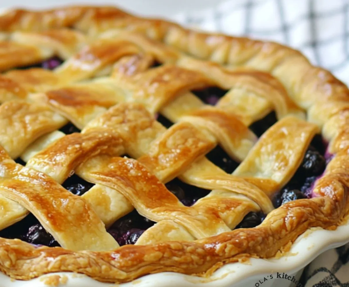 Classic Blueberry Pie with Melt-in-Your-Mouth Crust