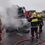 Fire Destroys Residential Building, Truck Carrying Palm Kernel Shafts in Ibadan