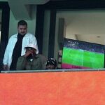 Osimhen and Cameroon Legend Rigobert Song Watch Galatasaray vs Kocaelispor from the Stands