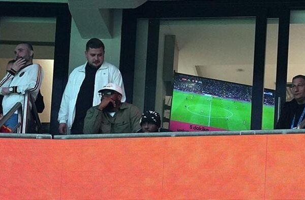 Osimhen and Cameroon Legend Rigobert Song Watch Galatasaray vs Kocaelispor from the Stands