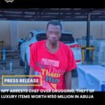 Abuja Chef Arrested for Drugging Employers, Stealing N150M Luxury Items