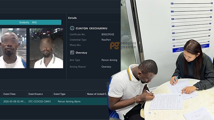 Thailand to Deport Nigerian National Clinton Ubasinachi Ekechukwu After AI Facial Recognition Flags Visa Overstay