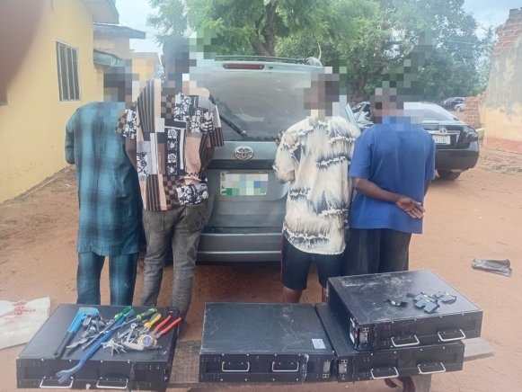 Oyo Police Arrest Four Suspected Thieves Over N8M Telecom Equipment Theft