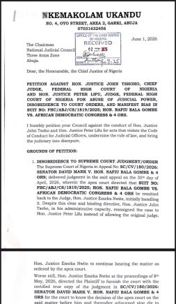 ADC Petitions NJC, Demands Probe into Justices Tsoho and Lifu Over Nafiu Gombe Case