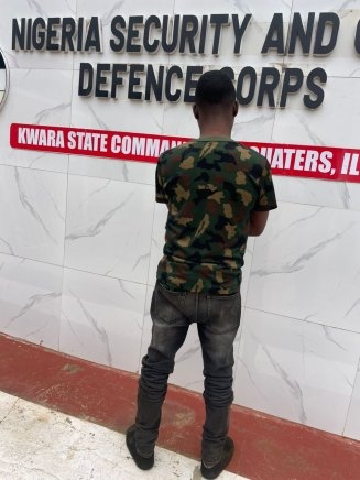 NSCDC Arrests Fake Soldier in Kwara Over Impersonation and Fraud Charges