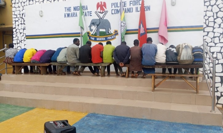 Kwara Police Arrest Sixteen Suspects Over Alleged Crimes