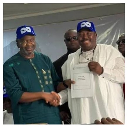 Sharafadeen Alli Receives INEC Form as APC Oyo Governorship Candidate