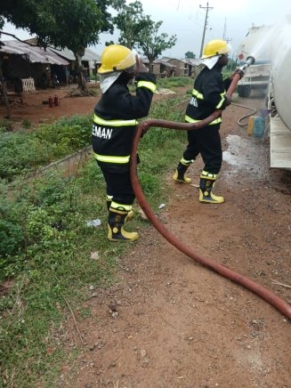 Major Fire Disaster Averted in Kwara Community After Tanker Detaches from Truck