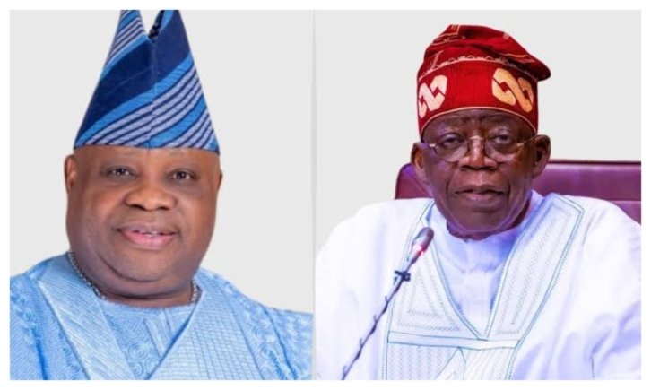 Tinubu Receives Adeleke at Aso Rock in High-Profile Meeting