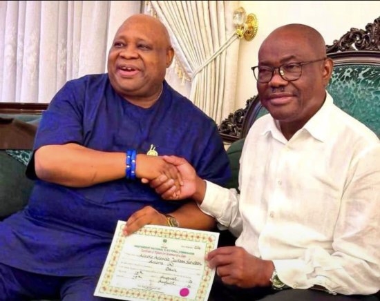 Adeleke Receives Certificate of Return in Osun Election from Wike