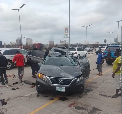 One Dies, Three Injured in Lexus Jeep Crash on Lagos Coastal Road