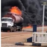 Truck Carrying Petrol Catches Fire, Destroys Shops and Vehicles in Calabar