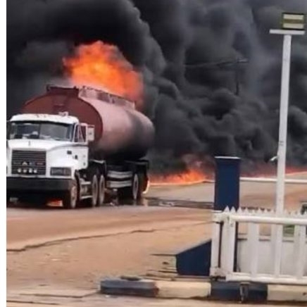 Truck Carrying Petrol Catches Fire, Destroys Shops and Vehicles in Calabar